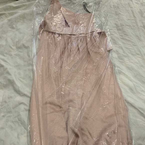 Vera Wang Sz4 Blush w/ sash & pockets UNHEMMED - Picture 5 of 5
